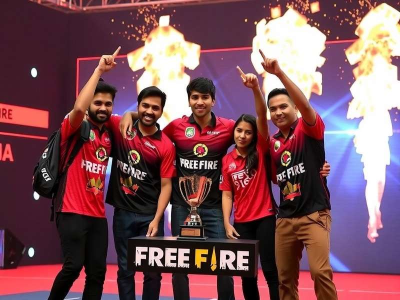 Free Fire Pro Strike Indian Players Celebrating Victory